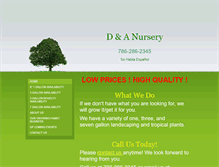 Tablet Screenshot of dnanursery.com